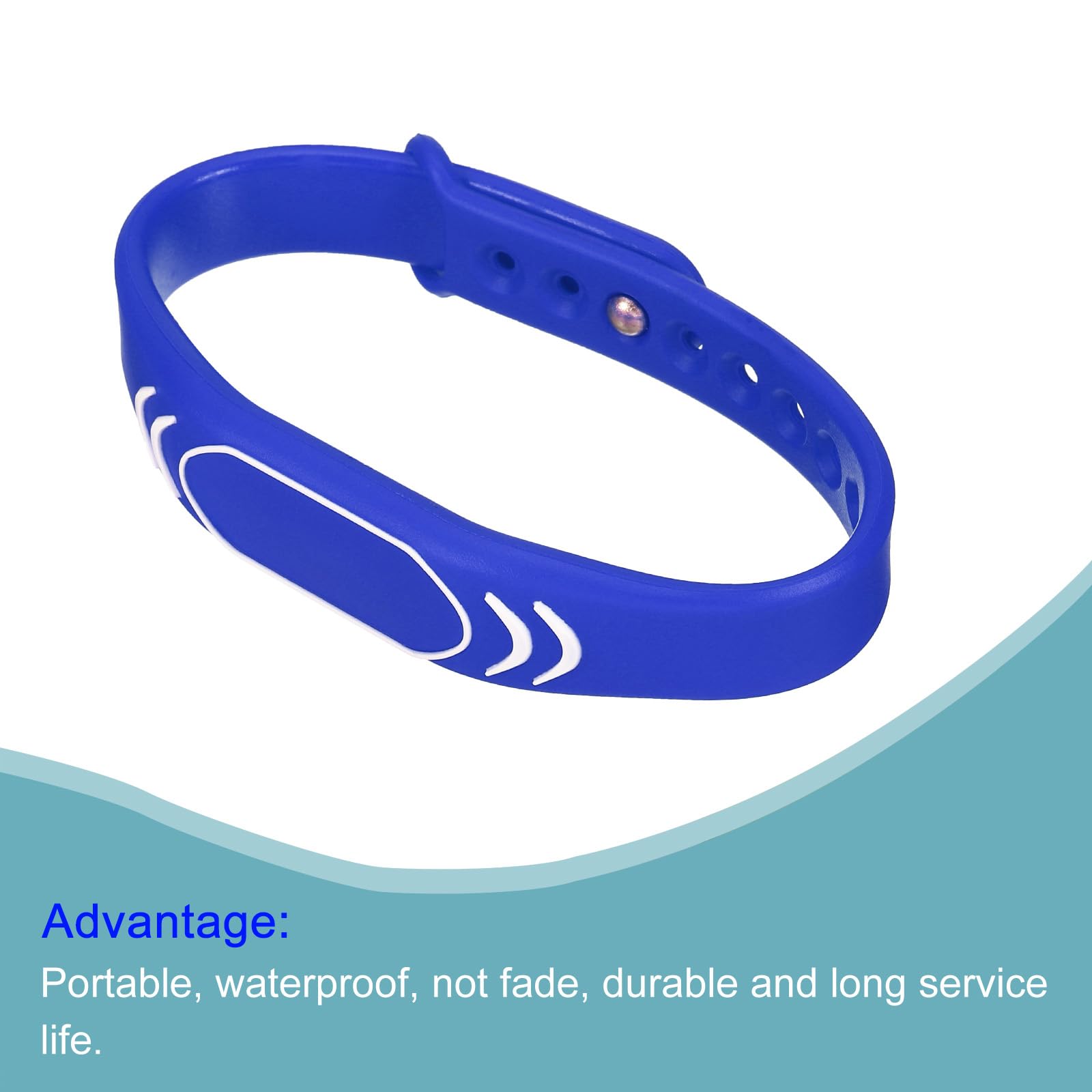 sourcing map TK4100 bracelet RFID bleu 1 pièce 125KHz