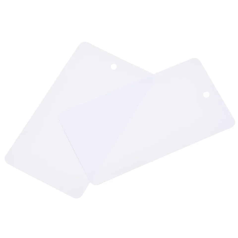 Sourcing Map Étiquettes PVC blanc 50 pcs 50x90 mm imperméables