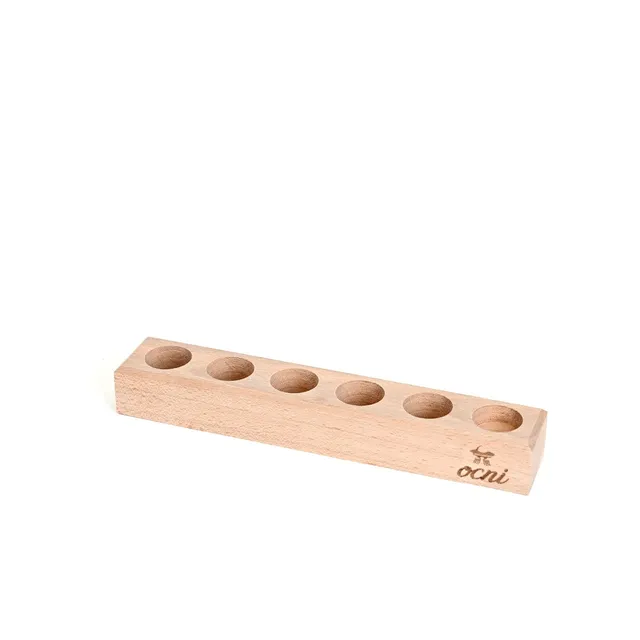 OCNI Présentoir Bois Hêtre 5 Crayons 22,8cm Taille-Crayon Vide