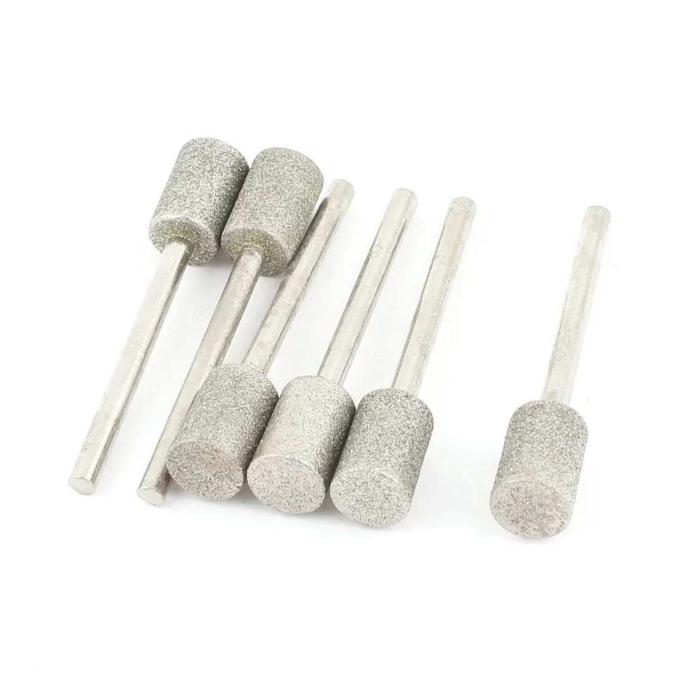 SOURCINGMAP Industrial Pointe Diamant Cylindrique 8mm Lot 6