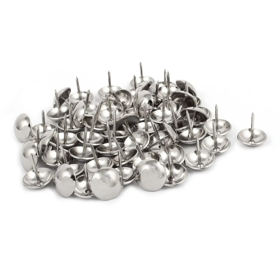 Sourcing Map Home & Garden Clou Tapissier Inox 19mm Argent 60 pcs