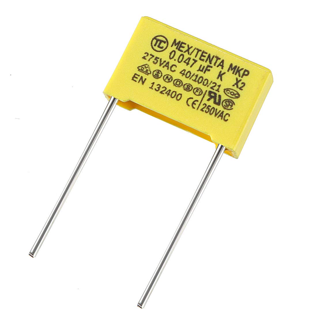 sourcing map condensateur X2 0.22uF 275V AC MKP 10 pcs jaune