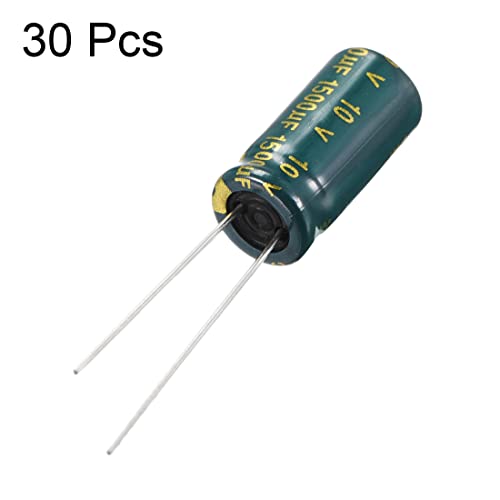 Sourcing Map Industrial condensateur 1500uF 10V 8x16mm 30pcs