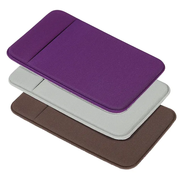 Sourcing Map porte-carte adhésif gris marron violet x3