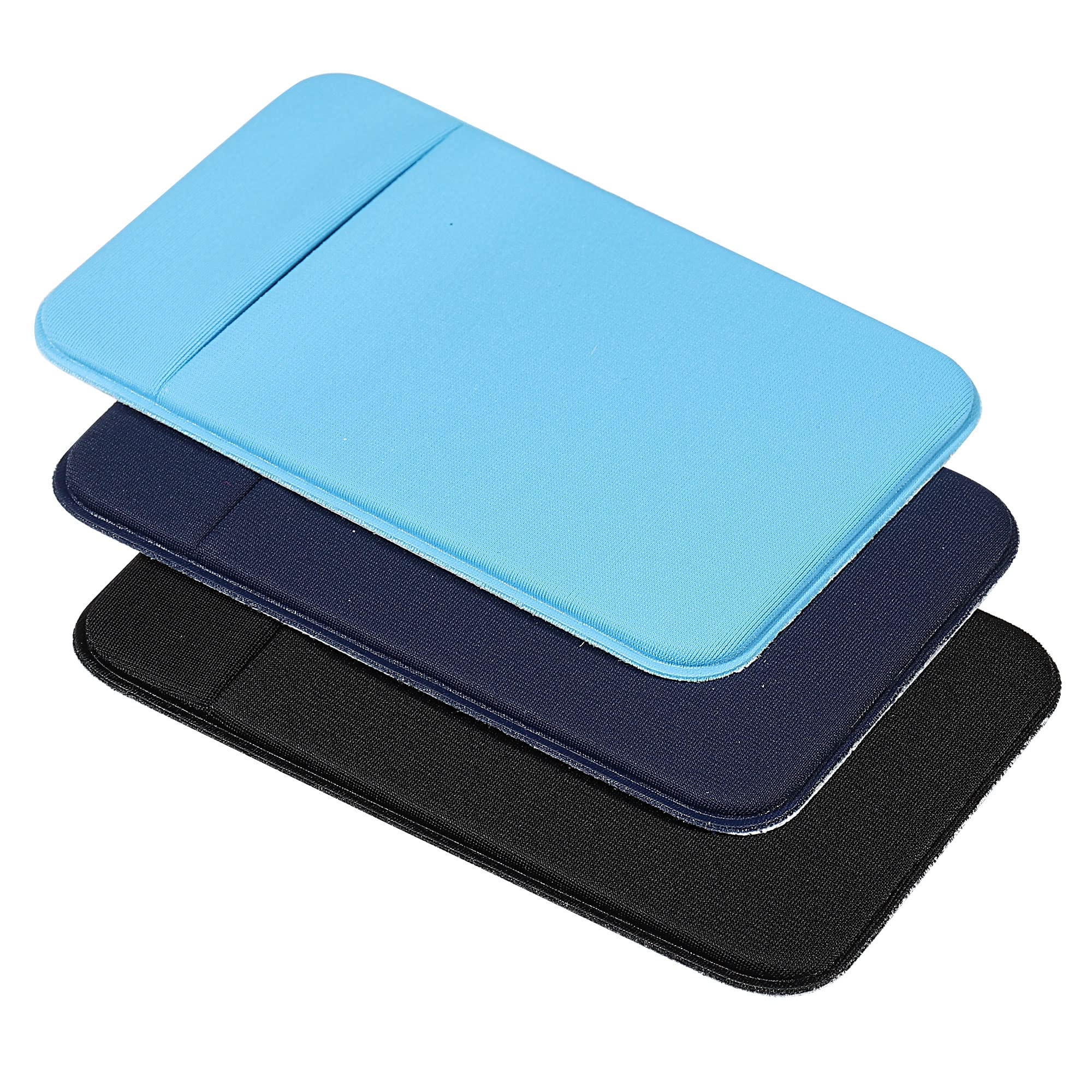 Sourcing Map Electronics porte-carte adhésif bleu noir x3