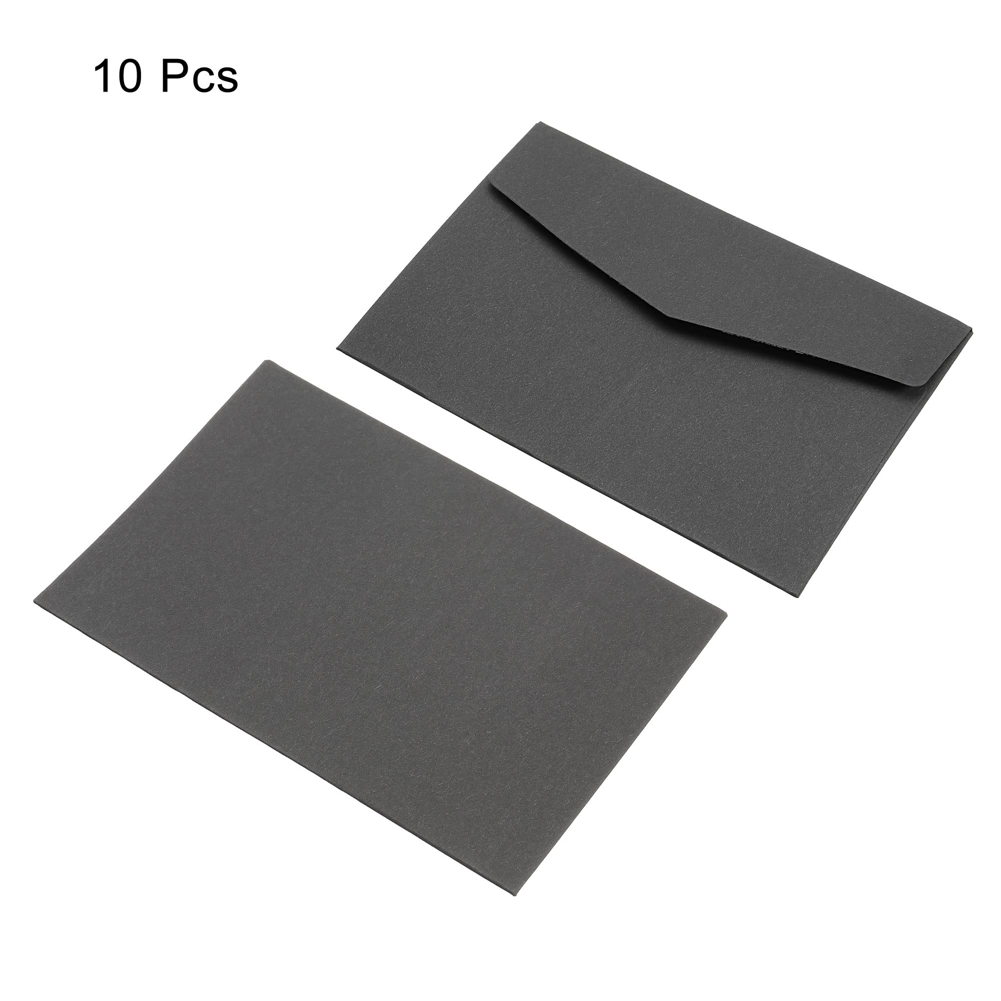 Sourcing Map Enveloppe Noire 11x16 cm Lot de 10 Invitation