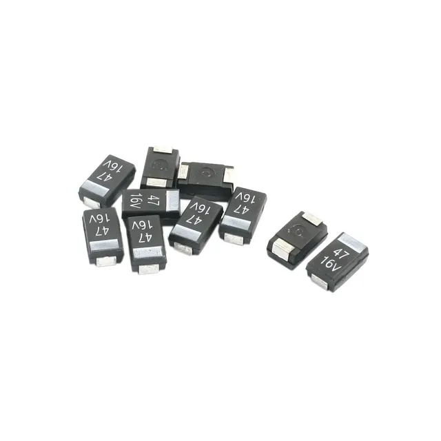 Sourcingmap Industrial condensateur tantale 7343 47uF 16V 10 pcs