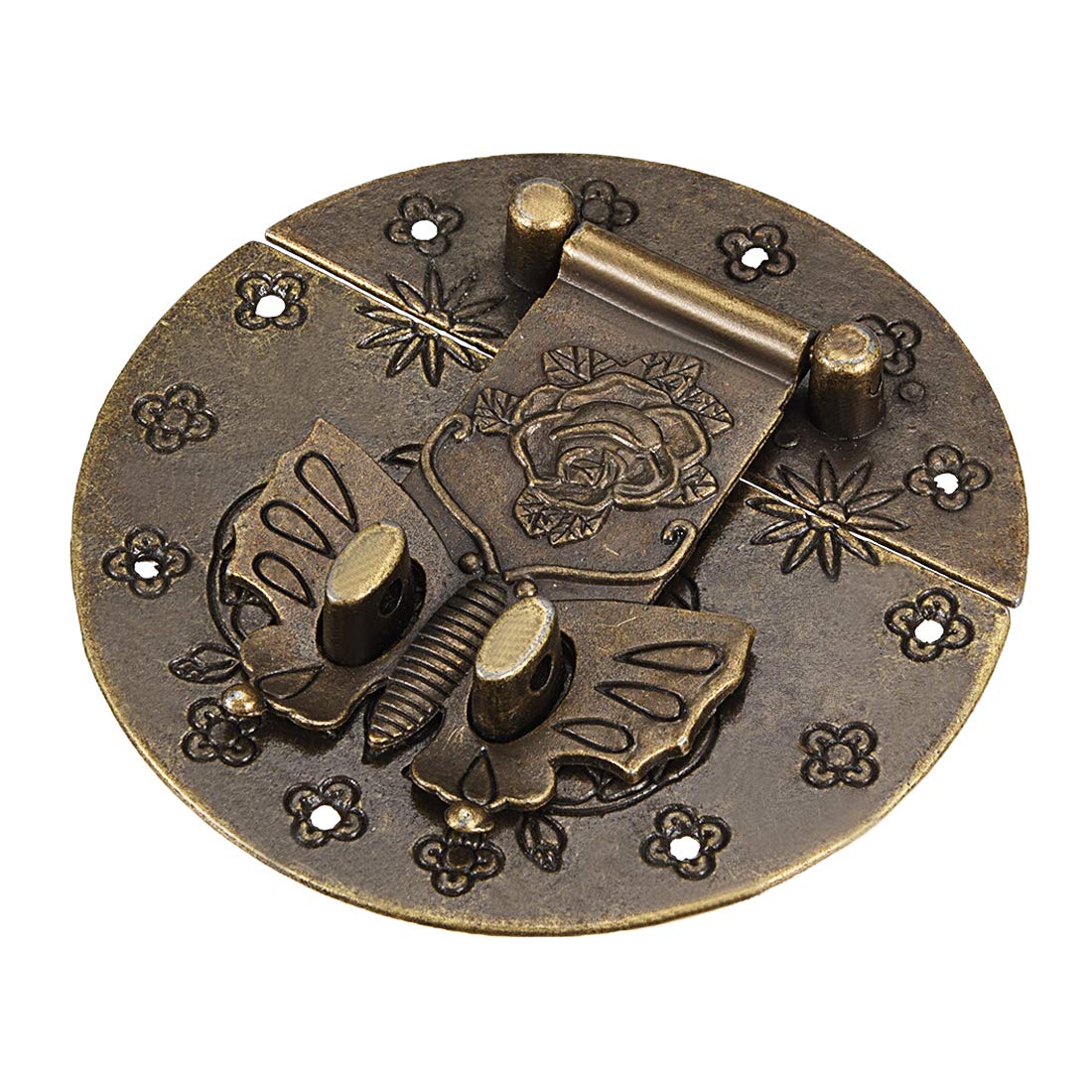 Sourcingmap Home & Garden Loquet Bronze 98mm Fermoir Coffre