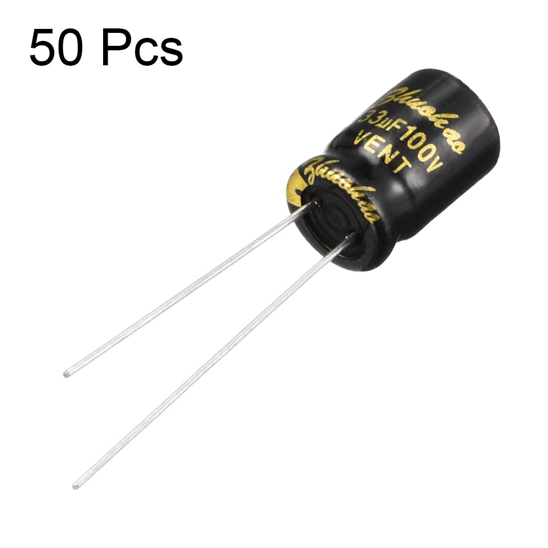 sourcing map 33uF 100V condensateur électrolytique 50 pièces 8x12mm