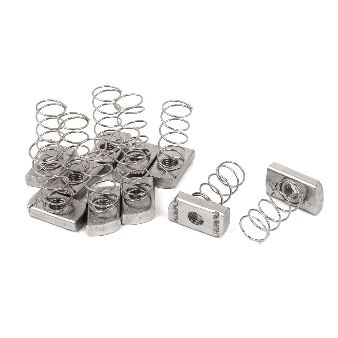 sourcingmap Home écrou ressort rail M8 inox 10 pièces
