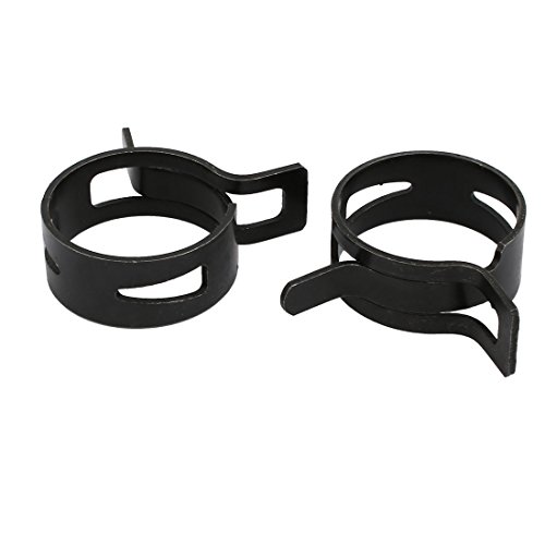 sourcing map Industrial collier ressort 25mm noir lot 20