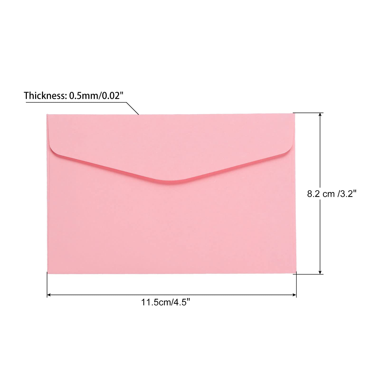 sourcing map Office mini enveloppes papier rose 60 pièces
