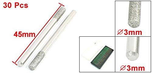 Sourcingmap Fraise Diamant Cylindrique 3mm Lot de 30