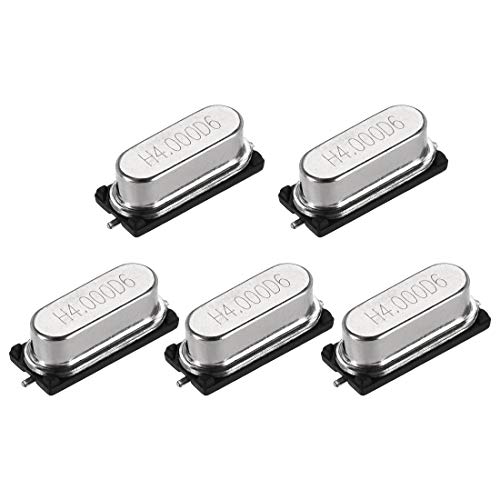 sourcing map Oscillateur Quartz 4MHz 5Pcs CMS 49SMD