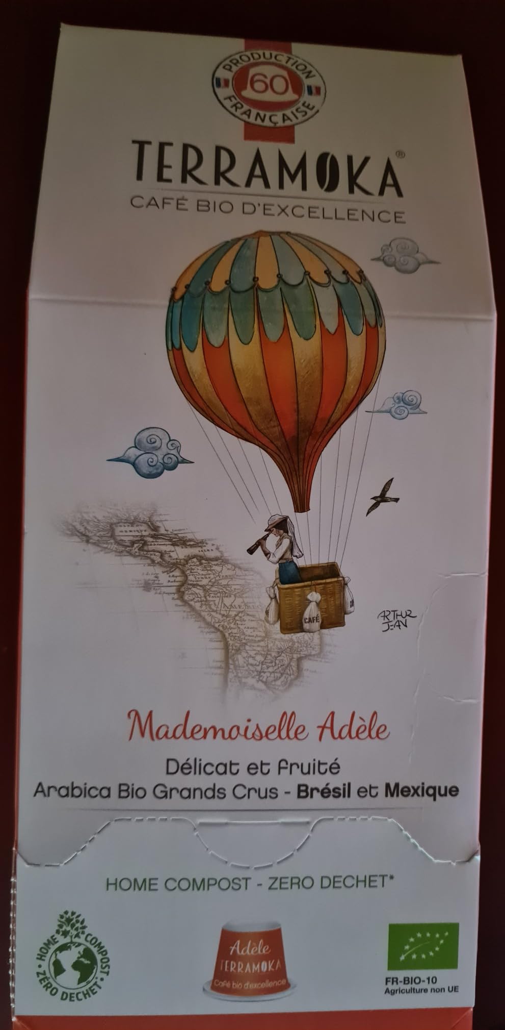 Terramoka Mademoiselle Adèle capsule café bio x60 arabica