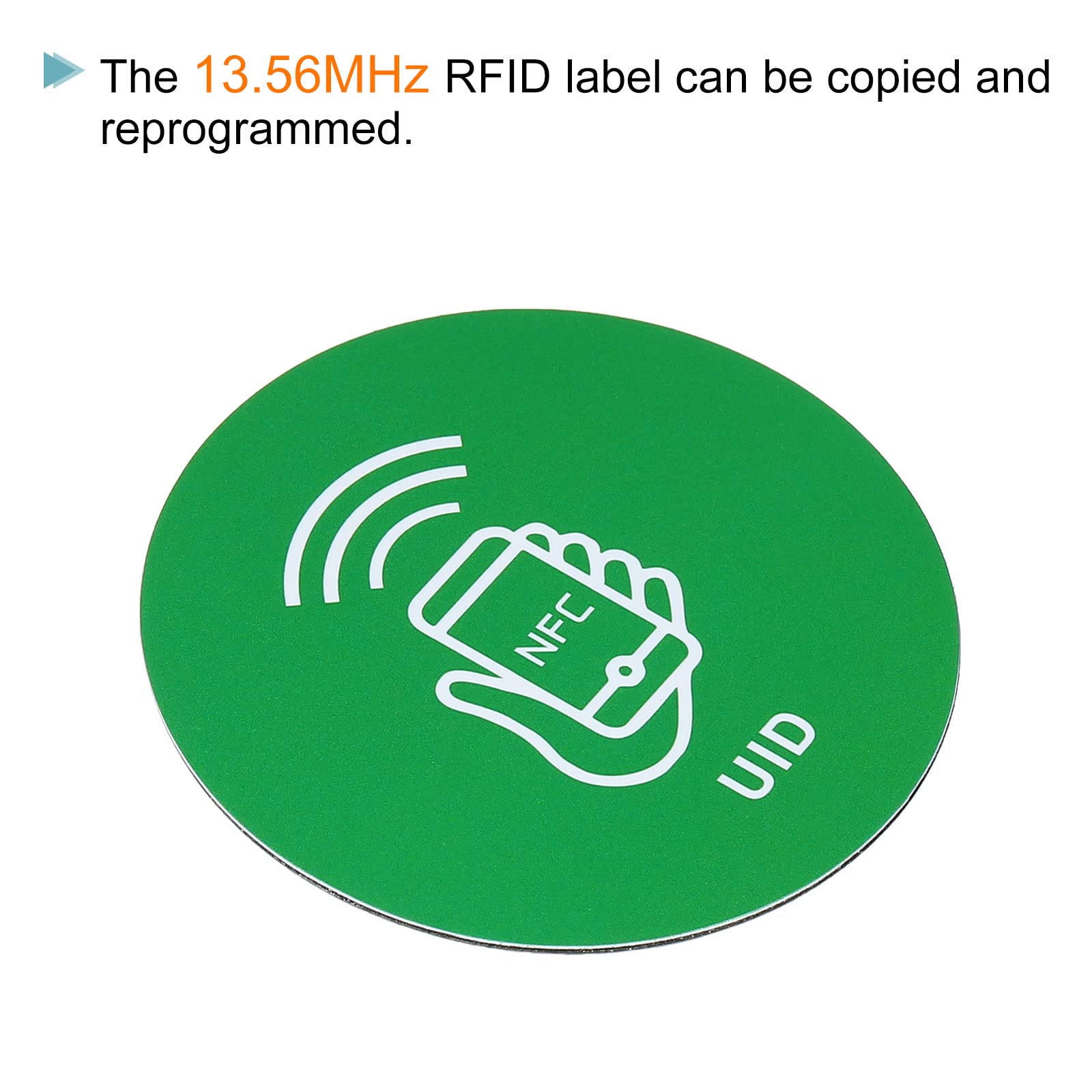 sourcingmap Office Étiquette NFC autocollant vert 13,56MHz lot 4
