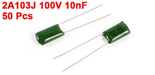 Sourcingmap Industrial condensateur film 2A103J 10nF 100V 50 pcs