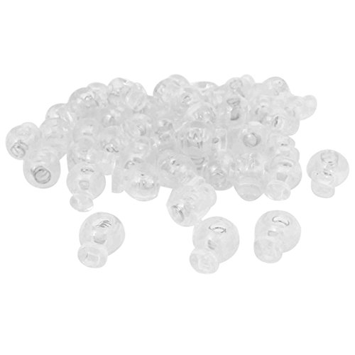 sourcingmap Home Garden stop cordon plastique transparent x50