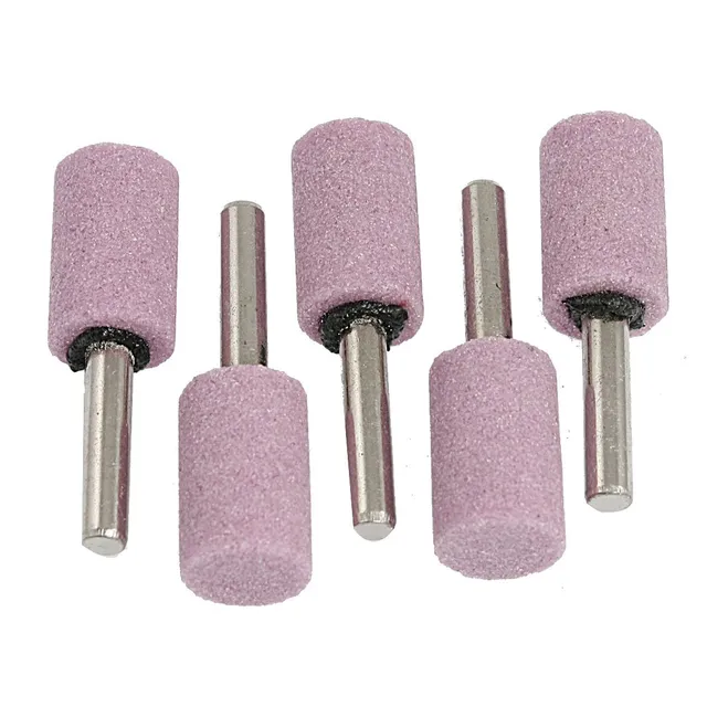 sourcingmap cylindre meule montée 16x25 mm tige 6 mm lot 5