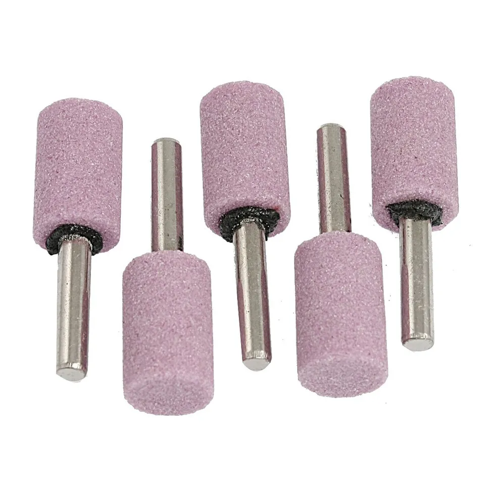 sourcingmap cylindre meule montée 16x25 mm tige 6 mm lot 5