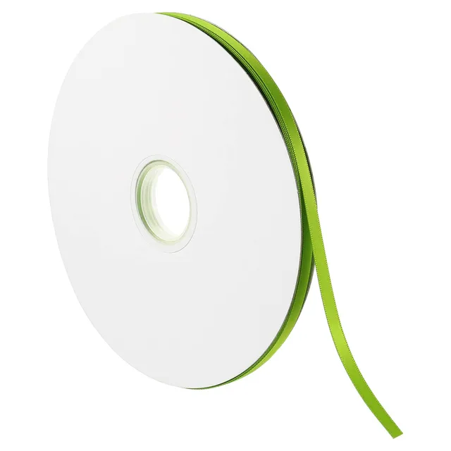 Sourcingmap Ruban Satin Vert Clair 7mmx91,4m Polyester