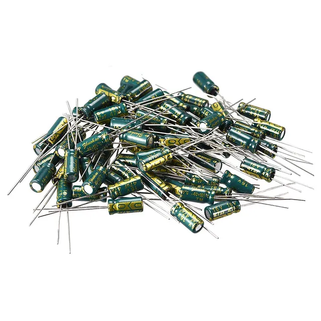 sourcing map 47uF 16V condensateur faible ESR 60 pièces 5x11mm
