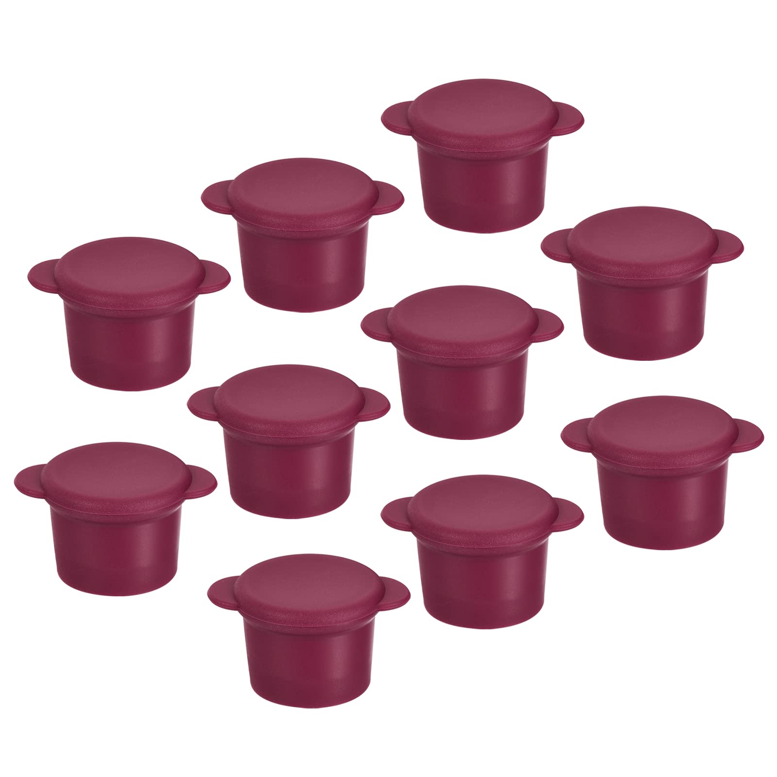 Sourcing map bouchon bouteille silicone 27mm fuchsia 10 pièces