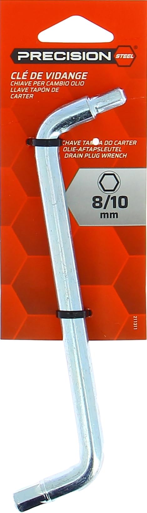 PRECISION STEEL Clé à vidange hexagonale 8-10mm