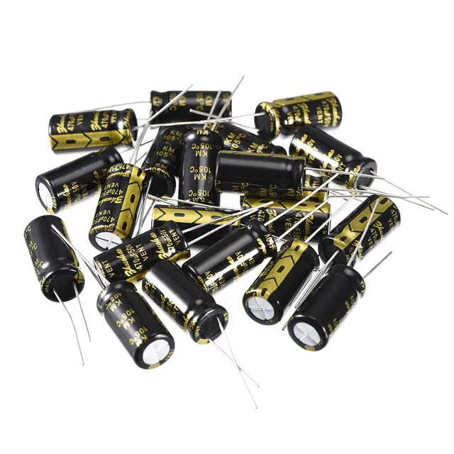 sourcing map 470uF 50V condensateur électrolytique 20pc 10x20mm