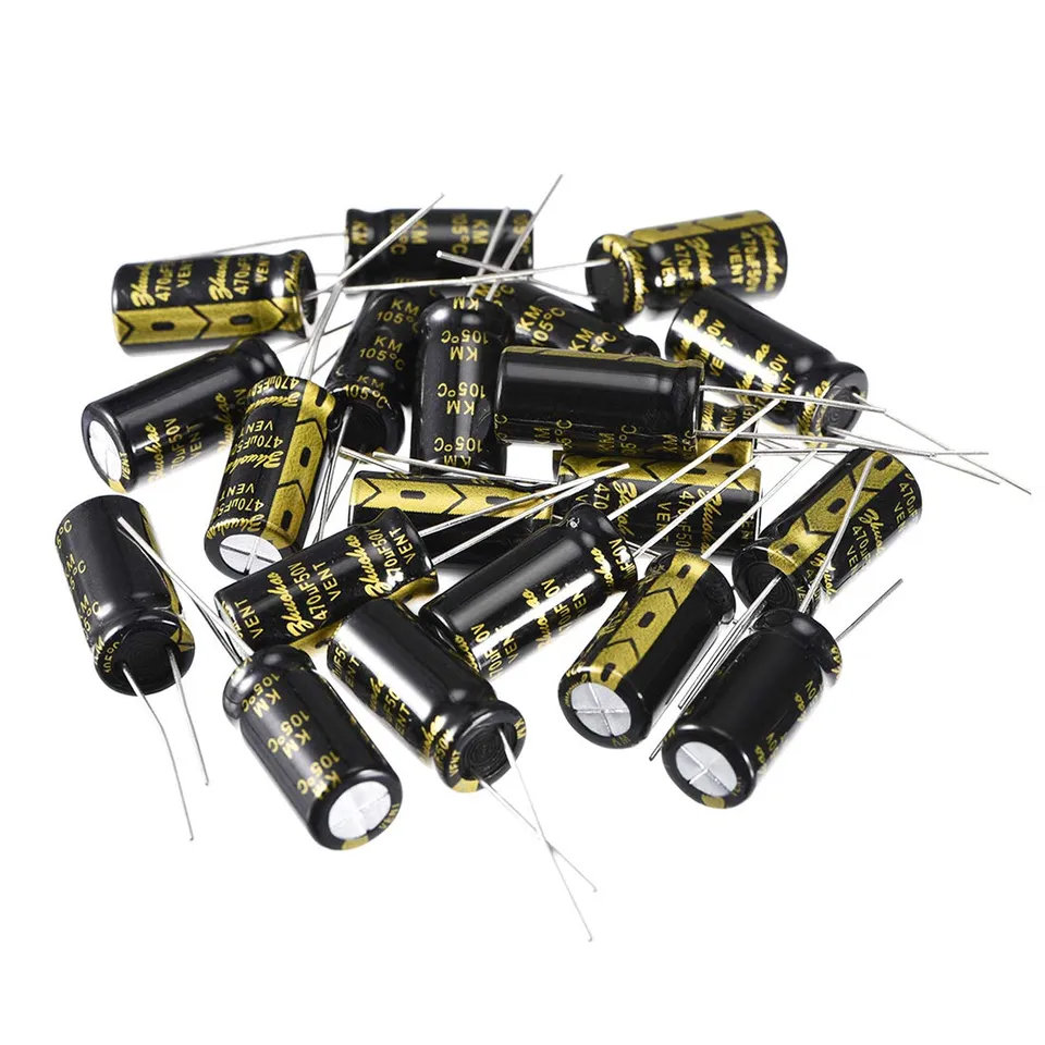 sourcing map 470uF 50V condensateur électrolytique 20pc 10x20mm