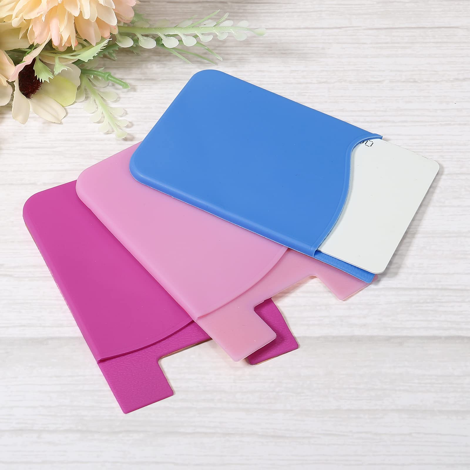 Sourcingmap Electronics porte-carte silicone rose x6