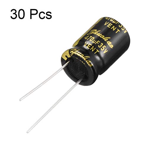 Sourcing Map Condensateur Électrolytique 470uF 35V 10x15mm Lot 30