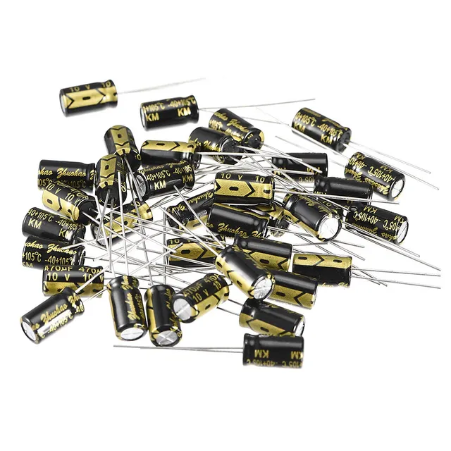 sourcingmap 470uF 10V condensateur électrolytique 30 pcs 6x12mm
