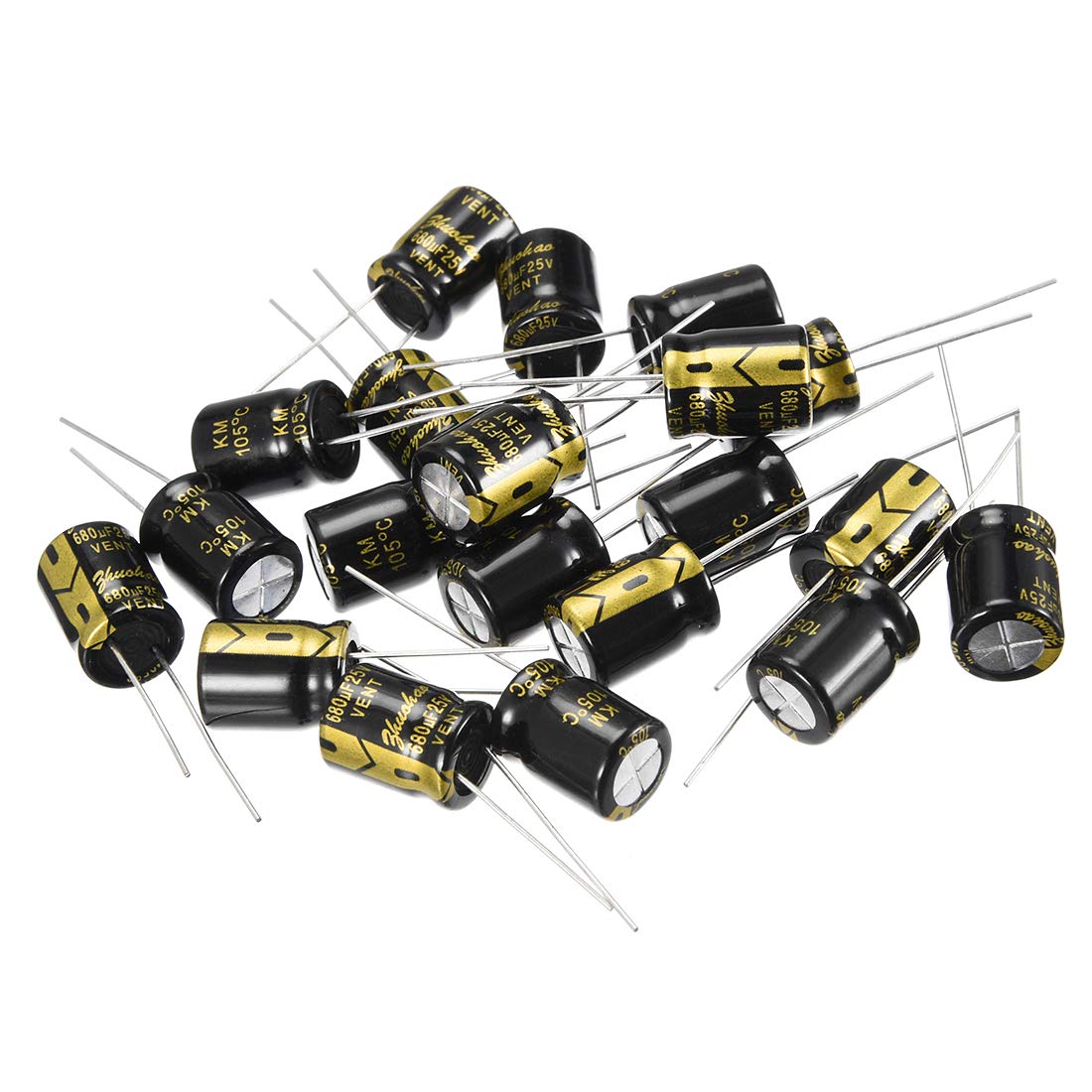 Sourcing Map condensateur électrolytique 680µF 25V lot de 20