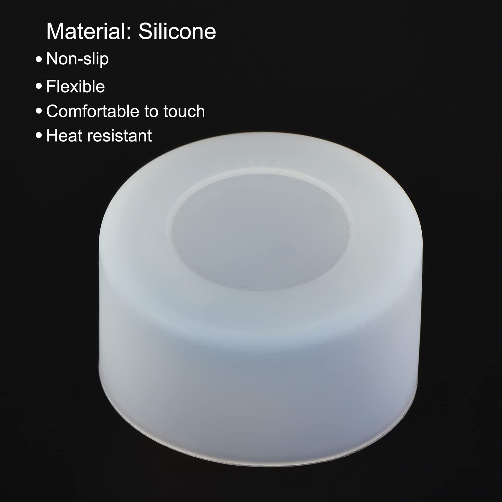 SOURCINGMAP Home & Garden protège-bouteille silicone translucide lot 2