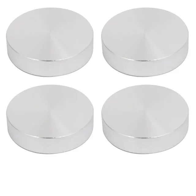 sourcingmap Disque Aluminium 40mm M8 Argent Table Verre Lot 4