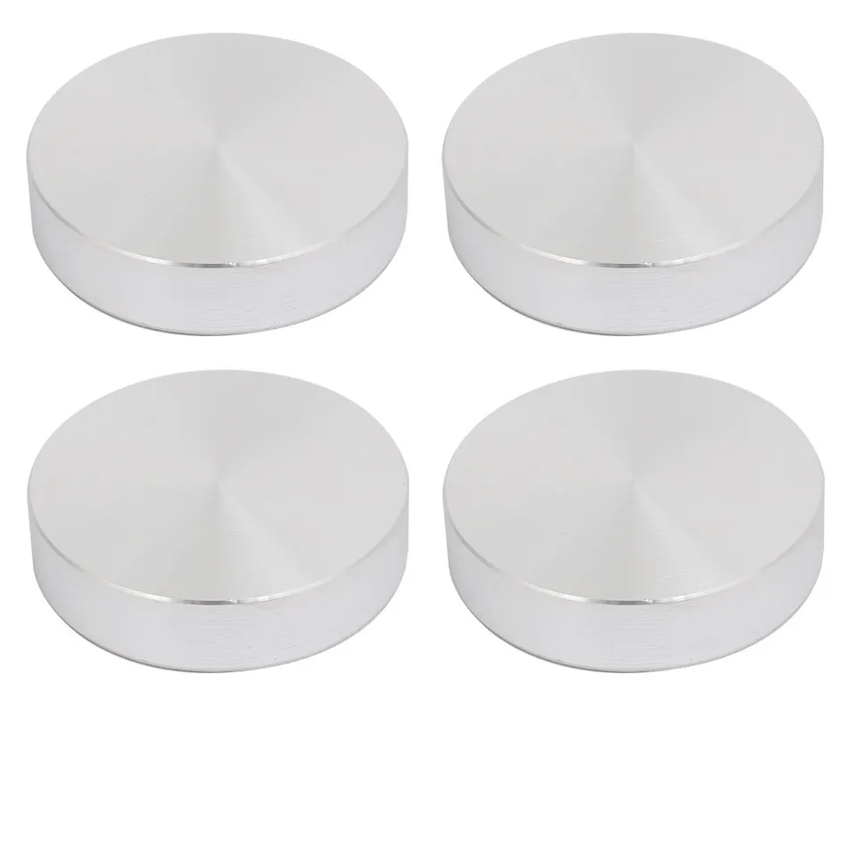 sourcingmap Disque Aluminium 40mm M8 Argent Table Verre Lot 4