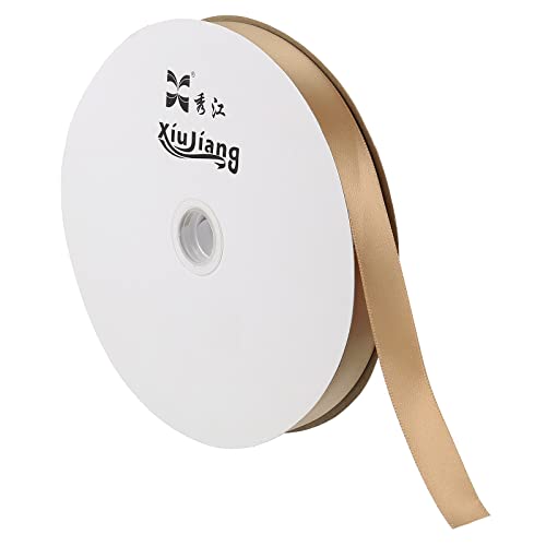 Sourcing Map Rouleau Ruban Satin Kaki Profond 20mm x 91,4m