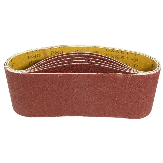 sourcingmap bande abrasive 4x24 80 grains lot 6 oxyde aluminium