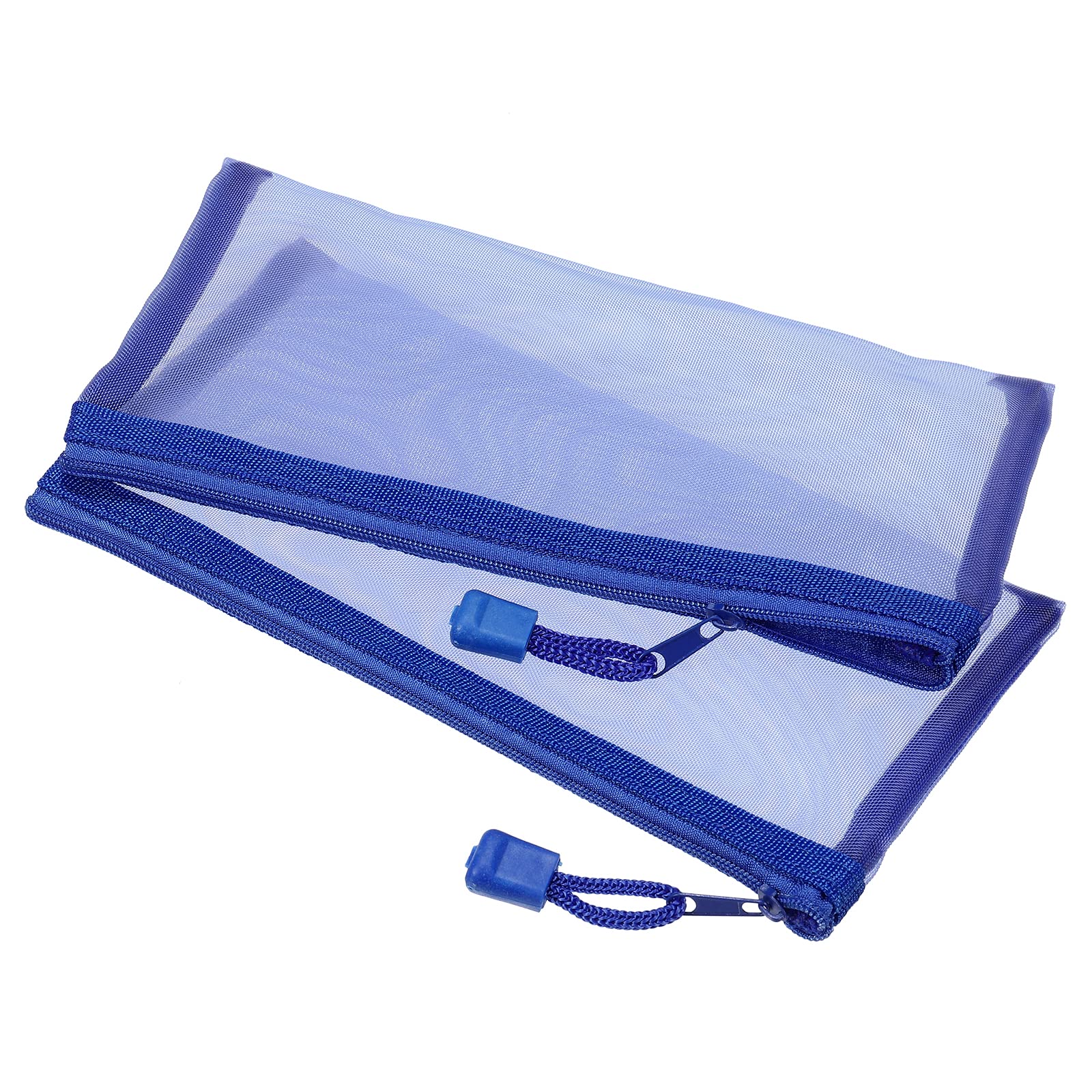 sourcing map pochette zippée A6 bleu ciel x6 nylon