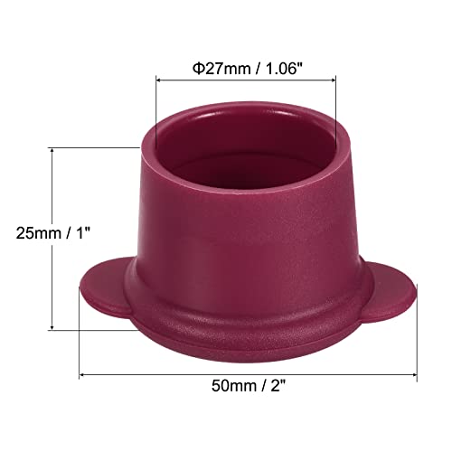 Sourcing map bouchon bouteille silicone 27mm fuchsia 10 pièces