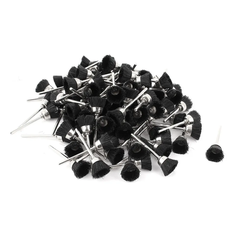 sourcing map Brosse à polir nylon 100 pcs