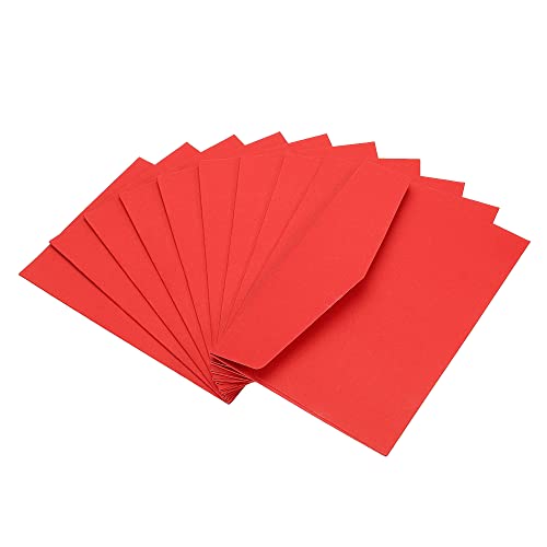 sourcing map Enveloppe Rouge 11x16cm Lot 10 Cartes