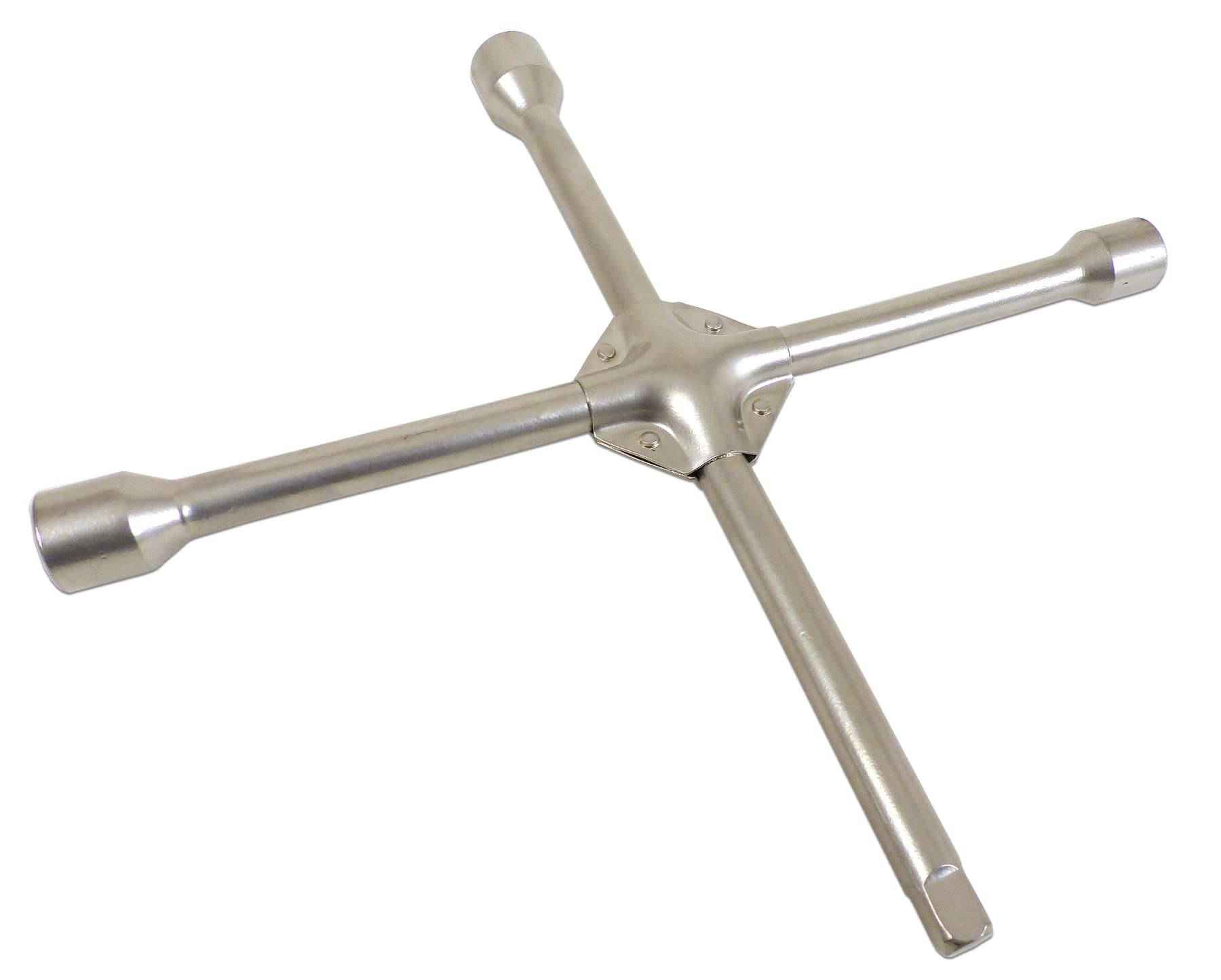 Precision Steel Type Pro clé en croix 17-19-21 mm argenté