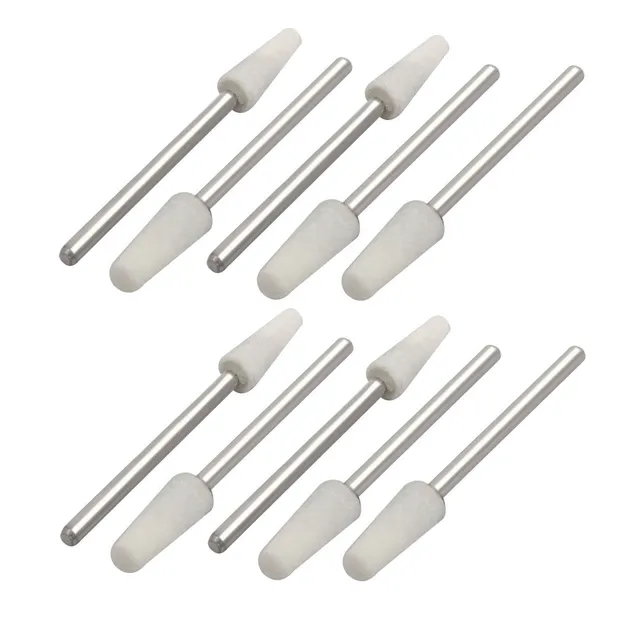 SOURCINGMAP Pointe à meuler corindon blanc 10pcs tête 5 mm