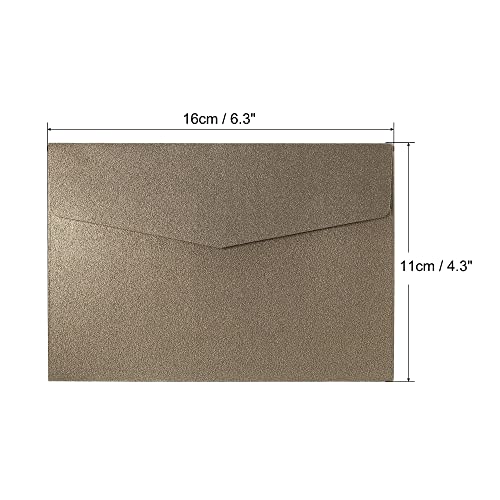 sourcing map enveloppe marron 11x16cm lot 10 invitation