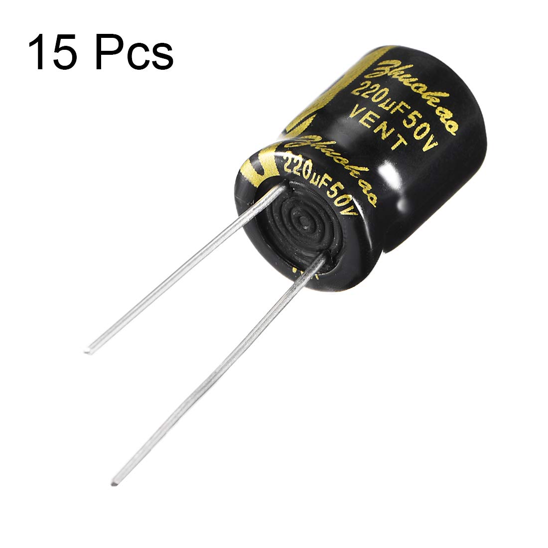 sourcing map 220uF 50V condensateur électrolytique 10x13mm lot 15