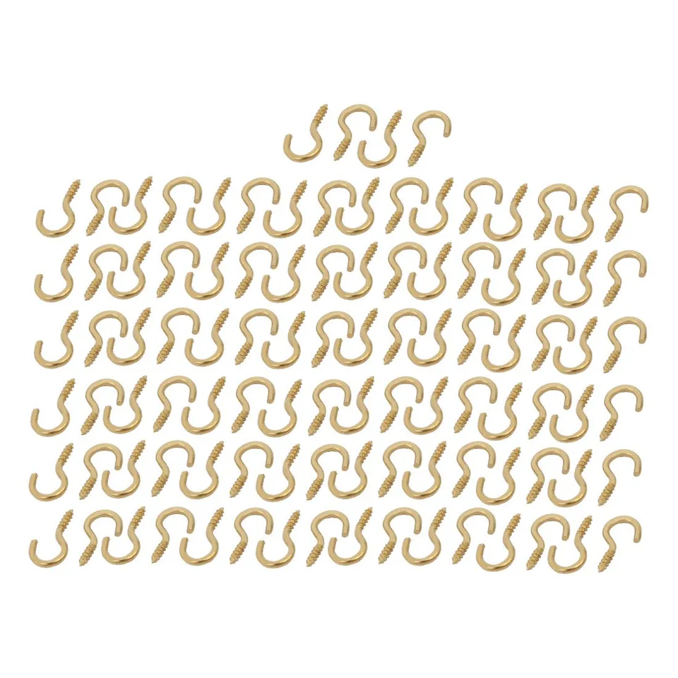 sourcingmap crochet vis laiton 16mm lot 100 autotaraudeur