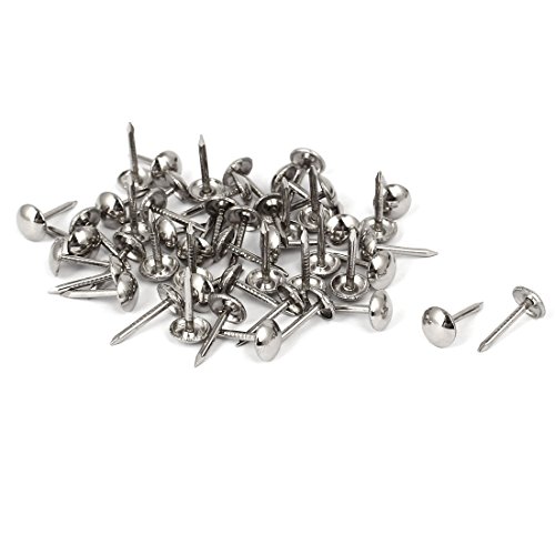 Sourcingmap Home & Garden clou tapissier 7x14mm argenté 50 pcs