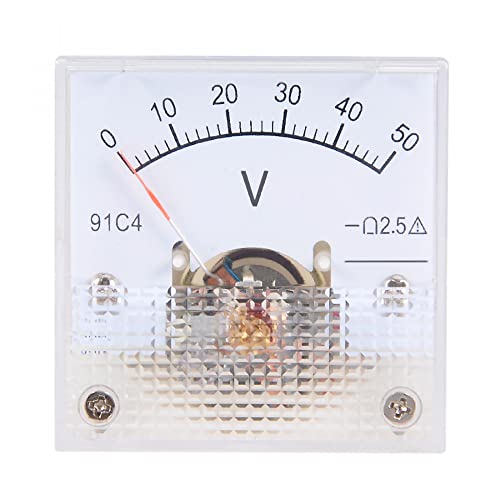 Sourcing Map 91C4 Voltmètre Analogique Panneau DC 0-50V
